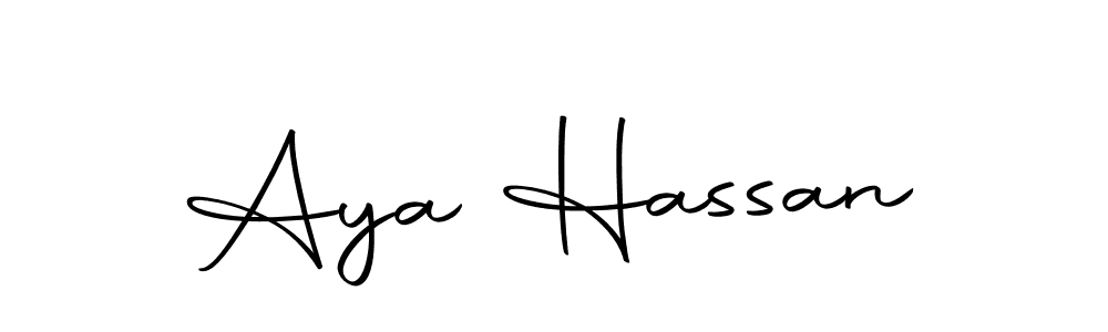 if you are searching for the best signature style for your name Aya Hassan. so please give up your signature search. here we have designed multiple signature styles  using Autography-DOLnW. Aya Hassan signature style 10 images and pictures png