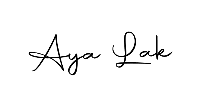Here are the top 10 professional signature styles for the name Aya Lak. These are the best autograph styles you can use for your name. Aya Lak signature style 10 images and pictures png