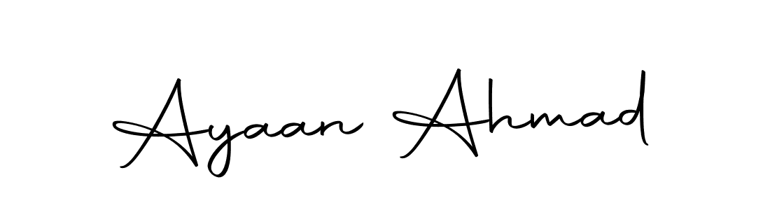Design your own signature with our free online signature maker. With this signature software, you can create a handwritten (Autography-DOLnW) signature for name Ayaan Ahmad. Ayaan Ahmad signature style 10 images and pictures png