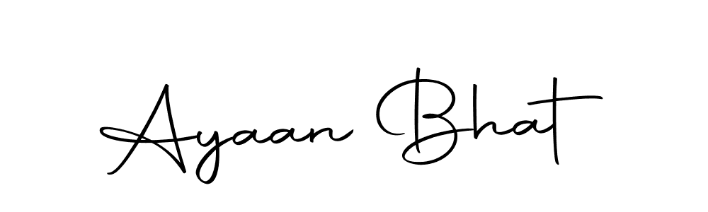 The best way (Autography-DOLnW) to make a short signature is to pick only two or three words in your name. The name Ayaan Bhat include a total of six letters. For converting this name. Ayaan Bhat signature style 10 images and pictures png