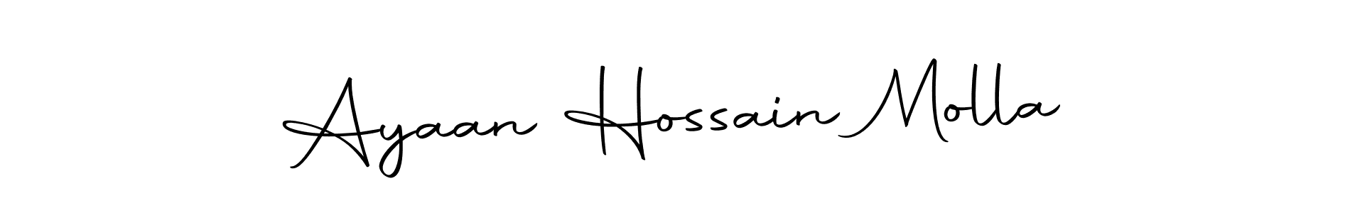 if you are searching for the best signature style for your name Ayaan Hossain Molla. so please give up your signature search. here we have designed multiple signature styles  using Autography-DOLnW. Ayaan Hossain Molla signature style 10 images and pictures png