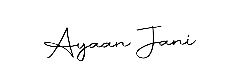 You should practise on your own different ways (Autography-DOLnW) to write your name (Ayaan Jani) in signature. don't let someone else do it for you. Ayaan Jani signature style 10 images and pictures png