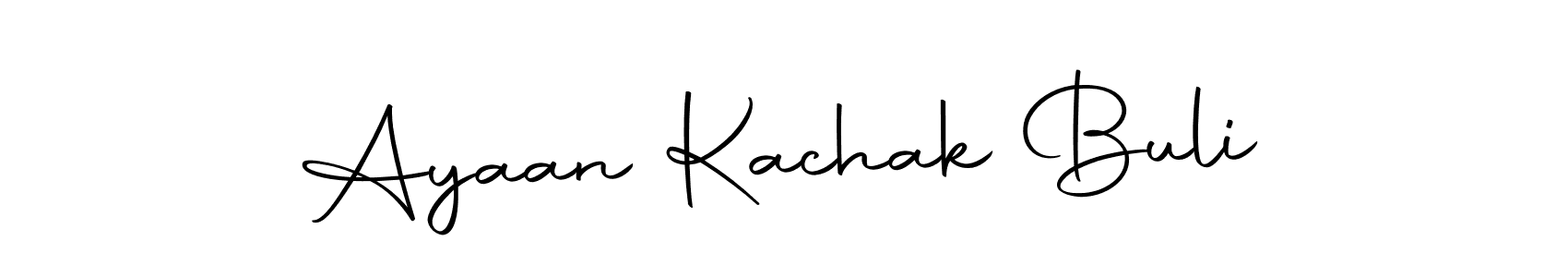 Create a beautiful signature design for name Ayaan Kachak Buli. With this signature (Autography-DOLnW) fonts, you can make a handwritten signature for free. Ayaan Kachak Buli signature style 10 images and pictures png