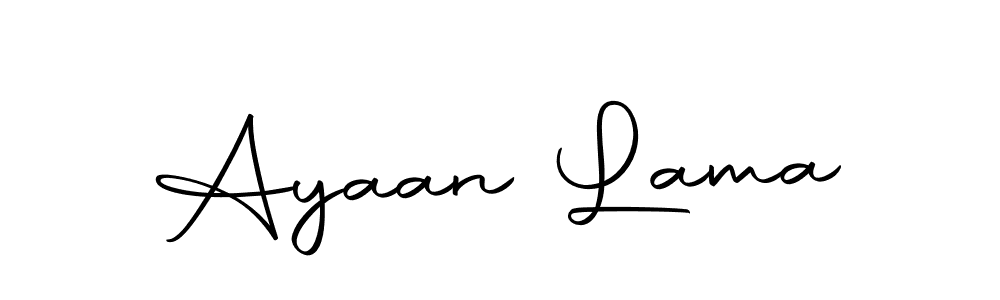 How to make Ayaan Lama name signature. Use Autography-DOLnW style for creating short signs online. This is the latest handwritten sign. Ayaan Lama signature style 10 images and pictures png