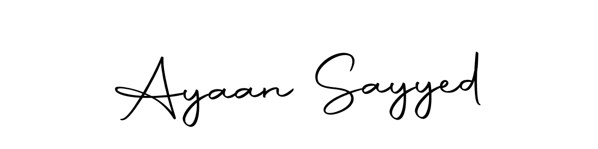 Create a beautiful signature design for name Ayaan Sayyed. With this signature (Autography-DOLnW) fonts, you can make a handwritten signature for free. Ayaan Sayyed signature style 10 images and pictures png