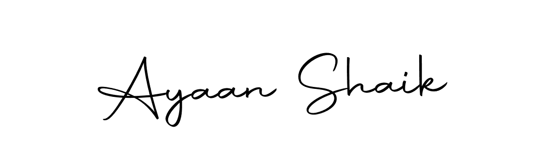 You can use this online signature creator to create a handwritten signature for the name Ayaan Shaik. This is the best online autograph maker. Ayaan Shaik signature style 10 images and pictures png