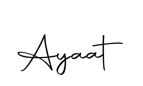 Make a beautiful signature design for name Ayaat. Use this online signature maker to create a handwritten signature for free. Ayaat signature style 10 images and pictures png