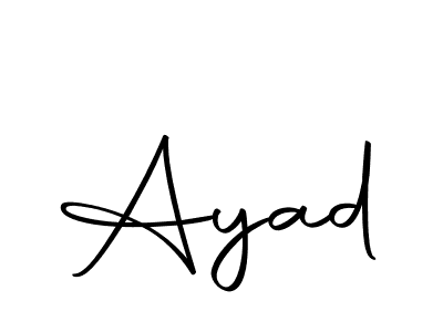 Design your own signature with our free online signature maker. With this signature software, you can create a handwritten (Autography-DOLnW) signature for name Ayad. Ayad signature style 10 images and pictures png
