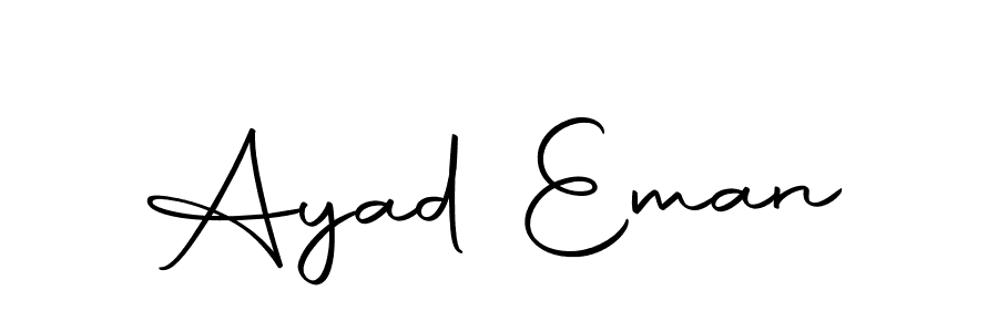 Create a beautiful signature design for name Ayad Eman. With this signature (Autography-DOLnW) fonts, you can make a handwritten signature for free. Ayad Eman signature style 10 images and pictures png