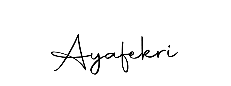 Make a beautiful signature design for name Ayafekri. With this signature (Autography-DOLnW) style, you can create a handwritten signature for free. Ayafekri signature style 10 images and pictures png