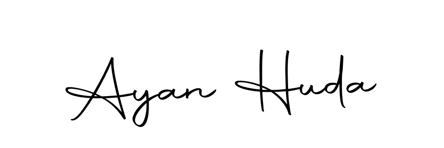 Ayan Huda stylish signature style. Best Handwritten Sign (Autography-DOLnW) for my name. Handwritten Signature Collection Ideas for my name Ayan Huda. Ayan Huda signature style 10 images and pictures png