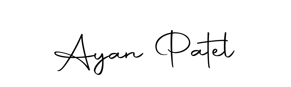 Design your own signature with our free online signature maker. With this signature software, you can create a handwritten (Autography-DOLnW) signature for name Ayan Patel. Ayan Patel signature style 10 images and pictures png