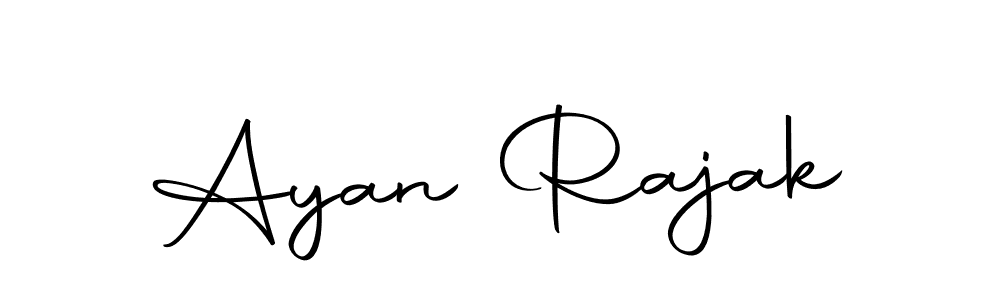 Create a beautiful signature design for name Ayan Rajak. With this signature (Autography-DOLnW) fonts, you can make a handwritten signature for free. Ayan Rajak signature style 10 images and pictures png