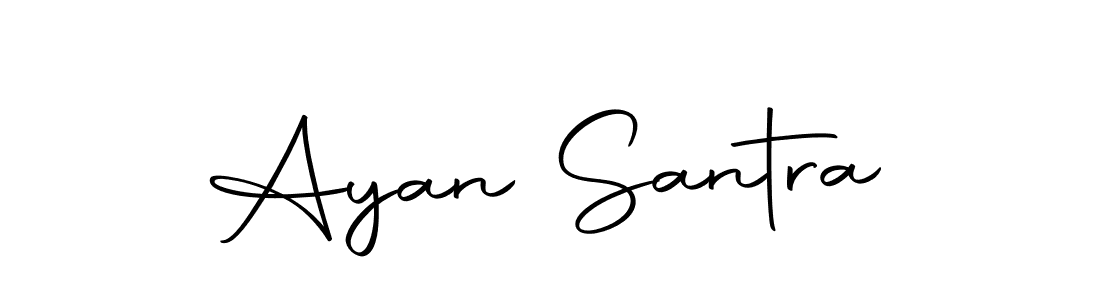 Make a beautiful signature design for name Ayan Santra. Use this online signature maker to create a handwritten signature for free. Ayan Santra signature style 10 images and pictures png