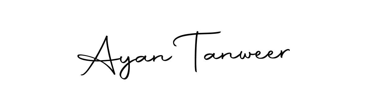 Also we have Ayan Tanweer name is the best signature style. Create professional handwritten signature collection using Autography-DOLnW autograph style. Ayan Tanweer signature style 10 images and pictures png