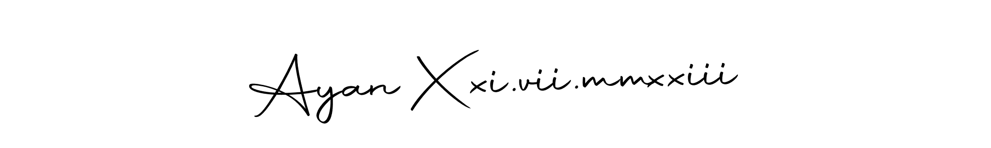 It looks lik you need a new signature style for name Ayan Xxi.vii.mmxxiii. Design unique handwritten (Autography-DOLnW) signature with our free signature maker in just a few clicks. Ayan Xxi.vii.mmxxiii signature style 10 images and pictures png