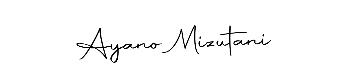 Ayano Mizutani stylish signature style. Best Handwritten Sign (Autography-DOLnW) for my name. Handwritten Signature Collection Ideas for my name Ayano Mizutani. Ayano Mizutani signature style 10 images and pictures png