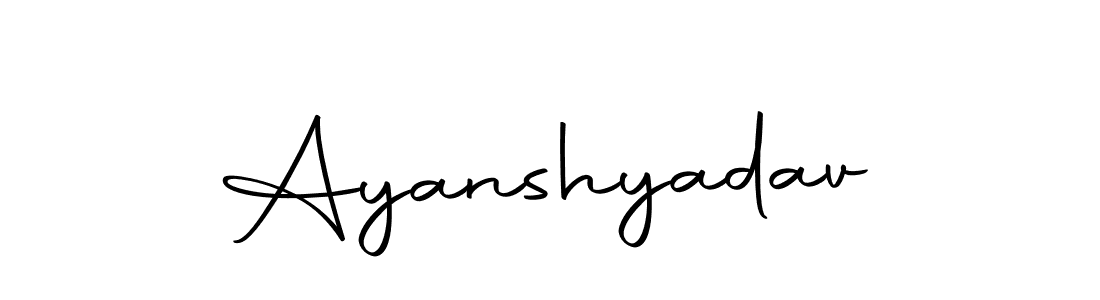 Ayanshyadav stylish signature style. Best Handwritten Sign (Autography-DOLnW) for my name. Handwritten Signature Collection Ideas for my name Ayanshyadav. Ayanshyadav signature style 10 images and pictures png