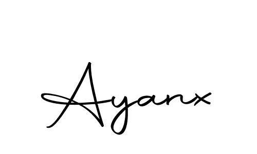 Use a signature maker to create a handwritten signature online. With this signature software, you can design (Autography-DOLnW) your own signature for name Ayanx. Ayanx signature style 10 images and pictures png