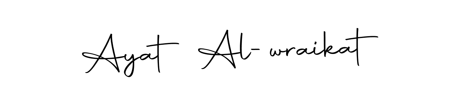 Ayat Al-wraikat stylish signature style. Best Handwritten Sign (Autography-DOLnW) for my name. Handwritten Signature Collection Ideas for my name Ayat Al-wraikat. Ayat Al-wraikat signature style 10 images and pictures png