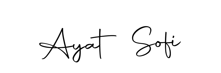 You should practise on your own different ways (Autography-DOLnW) to write your name (Ayat Sofi) in signature. don't let someone else do it for you. Ayat Sofi signature style 10 images and pictures png