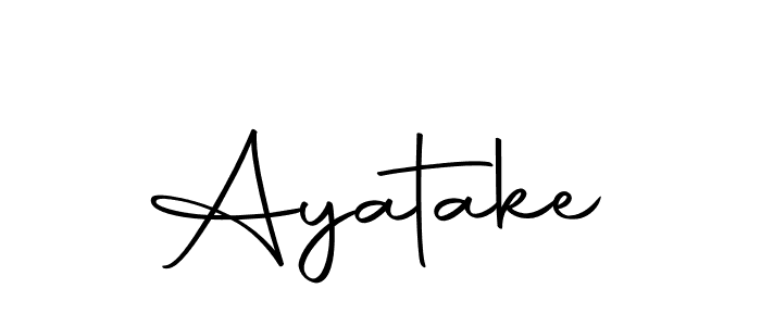 Use a signature maker to create a handwritten signature online. With this signature software, you can design (Autography-DOLnW) your own signature for name Ayatake. Ayatake signature style 10 images and pictures png