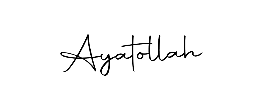 Create a beautiful signature design for name Ayatollah. With this signature (Autography-DOLnW) fonts, you can make a handwritten signature for free. Ayatollah signature style 10 images and pictures png