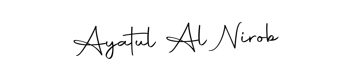 You can use this online signature creator to create a handwritten signature for the name Ayatul Al Nirob. This is the best online autograph maker. Ayatul Al Nirob signature style 10 images and pictures png