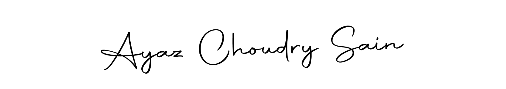 Design your own signature with our free online signature maker. With this signature software, you can create a handwritten (Autography-DOLnW) signature for name Ayaz Choudry Sain. Ayaz Choudry Sain signature style 10 images and pictures png
