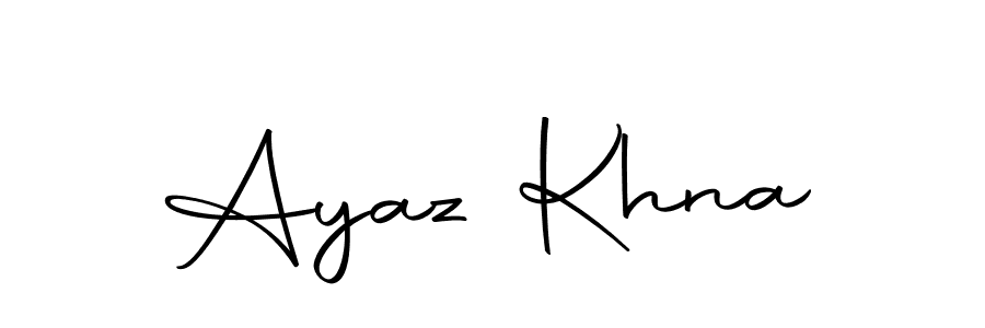 It looks lik you need a new signature style for name Ayaz Khna. Design unique handwritten (Autography-DOLnW) signature with our free signature maker in just a few clicks. Ayaz Khna signature style 10 images and pictures png
