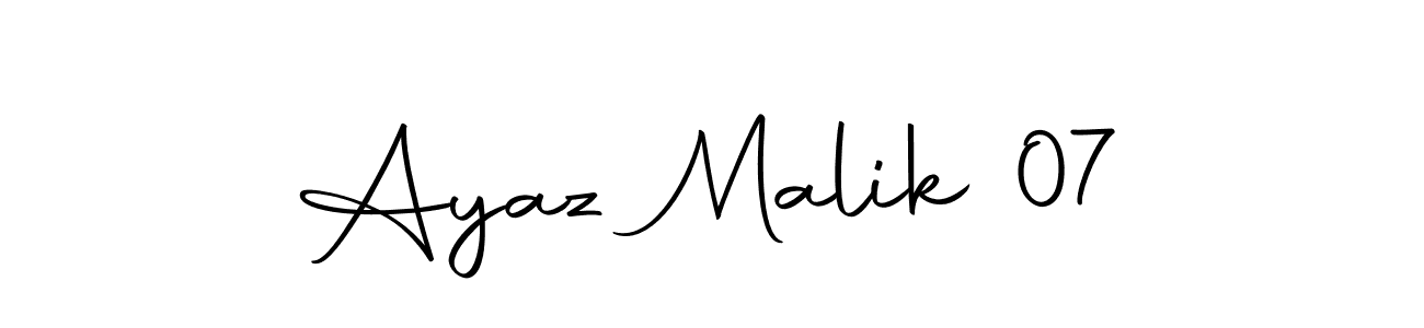 Ayaz Malik 07 stylish signature style. Best Handwritten Sign (Autography-DOLnW) for my name. Handwritten Signature Collection Ideas for my name Ayaz Malik 07. Ayaz Malik 07 signature style 10 images and pictures png