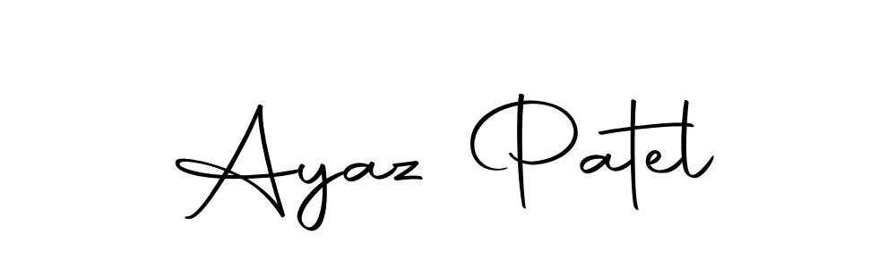 Create a beautiful signature design for name Ayaz Patel. With this signature (Autography-DOLnW) fonts, you can make a handwritten signature for free. Ayaz Patel signature style 10 images and pictures png