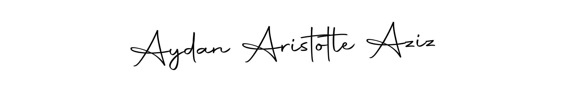 Make a beautiful signature design for name Aydan Aristotle Aziz. Use this online signature maker to create a handwritten signature for free. Aydan Aristotle Aziz signature style 10 images and pictures png