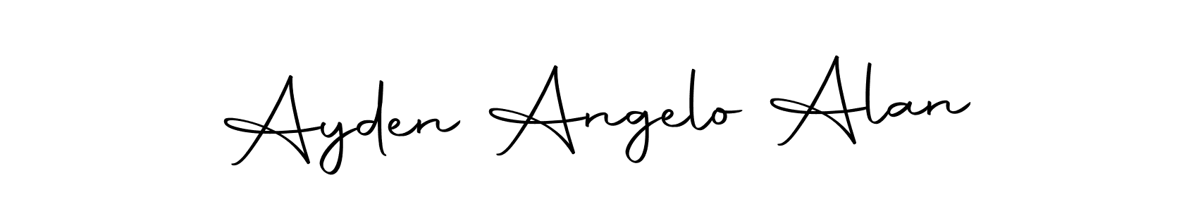 Also we have Ayden Angelo Alan name is the best signature style. Create professional handwritten signature collection using Autography-DOLnW autograph style. Ayden Angelo Alan signature style 10 images and pictures png