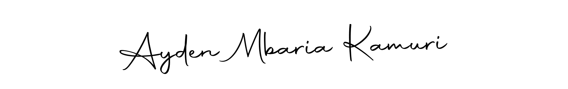 You can use this online signature creator to create a handwritten signature for the name Ayden Mbaria Kamuri. This is the best online autograph maker. Ayden Mbaria Kamuri signature style 10 images and pictures png