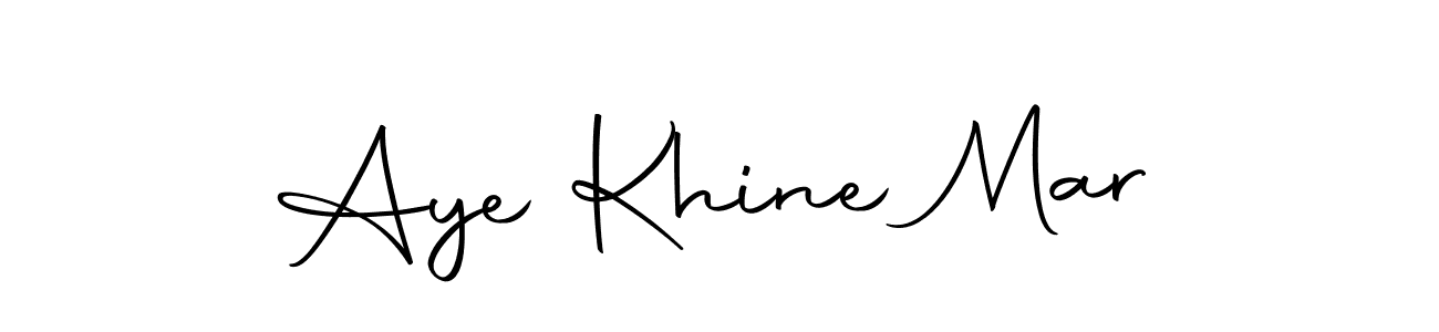 You should practise on your own different ways (Autography-DOLnW) to write your name (Aye Khine Mar) in signature. don't let someone else do it for you. Aye Khine Mar signature style 10 images and pictures png