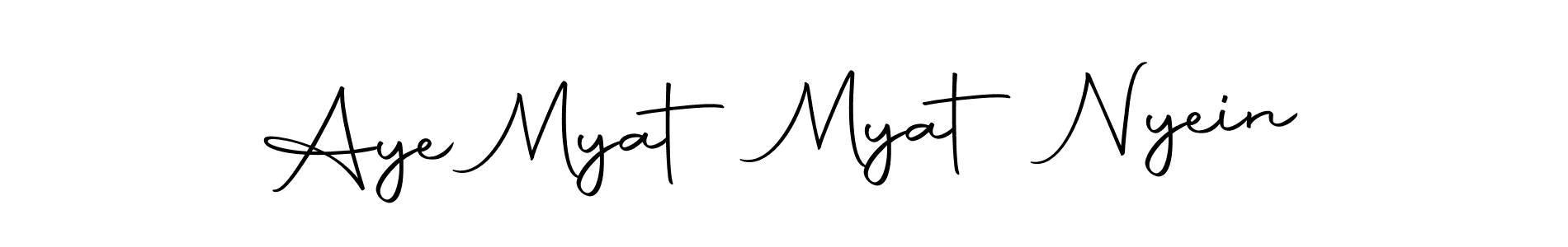 You should practise on your own different ways (Autography-DOLnW) to write your name (Aye Myat Myat Nyein) in signature. don't let someone else do it for you. Aye Myat Myat Nyein signature style 10 images and pictures png