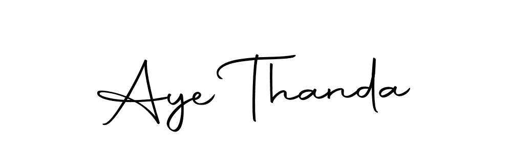 You can use this online signature creator to create a handwritten signature for the name Aye Thanda. This is the best online autograph maker. Aye Thanda signature style 10 images and pictures png