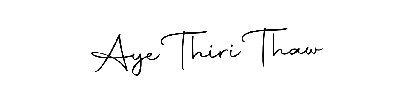 Make a beautiful signature design for name Aye Thiri Thaw. With this signature (Autography-DOLnW) style, you can create a handwritten signature for free. Aye Thiri Thaw signature style 10 images and pictures png