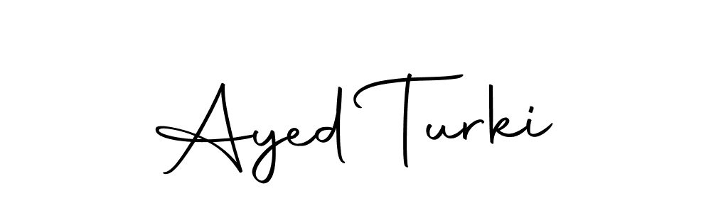 Make a beautiful signature design for name Ayed Turki. Use this online signature maker to create a handwritten signature for free. Ayed Turki signature style 10 images and pictures png