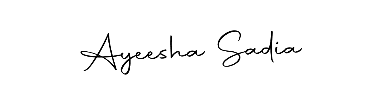 The best way (Autography-DOLnW) to make a short signature is to pick only two or three words in your name. The name Ayeesha Sadia include a total of six letters. For converting this name. Ayeesha Sadia signature style 10 images and pictures png