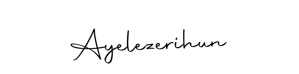 Make a short Ayelezerihun signature style. Manage your documents anywhere anytime using Autography-DOLnW. Create and add eSignatures, submit forms, share and send files easily. Ayelezerihun signature style 10 images and pictures png