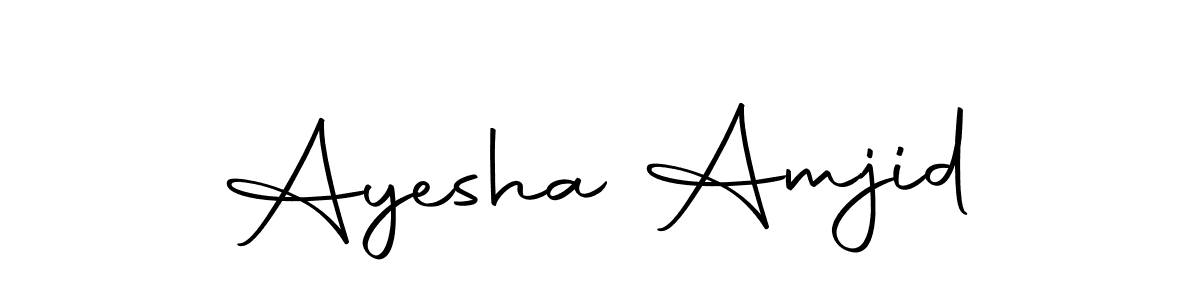 It looks lik you need a new signature style for name Ayesha Amjid. Design unique handwritten (Autography-DOLnW) signature with our free signature maker in just a few clicks. Ayesha Amjid signature style 10 images and pictures png