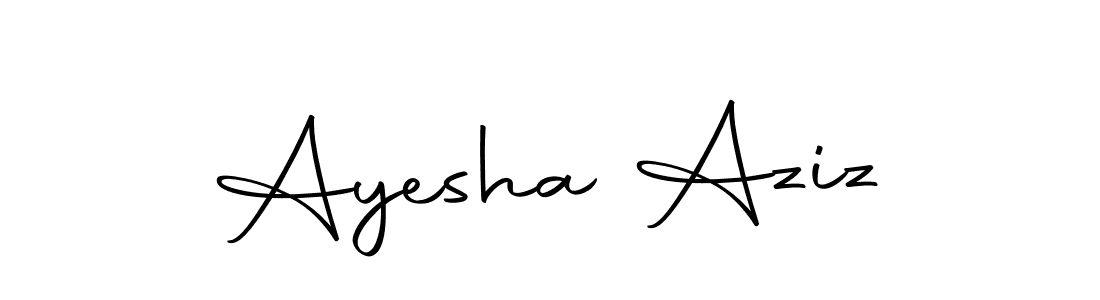 Ayesha Aziz stylish signature style. Best Handwritten Sign (Autography-DOLnW) for my name. Handwritten Signature Collection Ideas for my name Ayesha Aziz. Ayesha Aziz signature style 10 images and pictures png