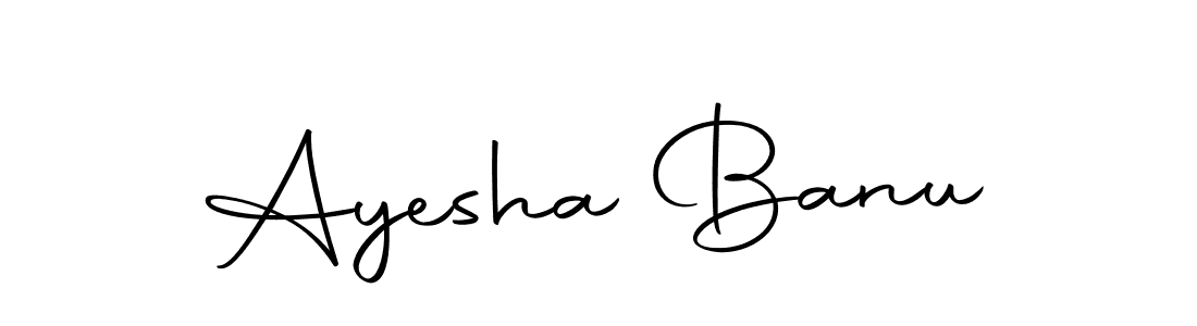 Ayesha Banu stylish signature style. Best Handwritten Sign (Autography-DOLnW) for my name. Handwritten Signature Collection Ideas for my name Ayesha Banu. Ayesha Banu signature style 10 images and pictures png