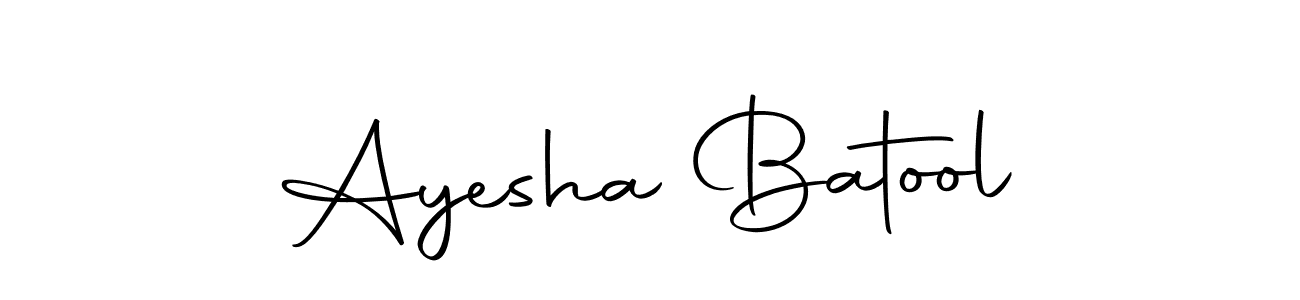 How to make Ayesha Batool name signature. Use Autography-DOLnW style for creating short signs online. This is the latest handwritten sign. Ayesha Batool signature style 10 images and pictures png