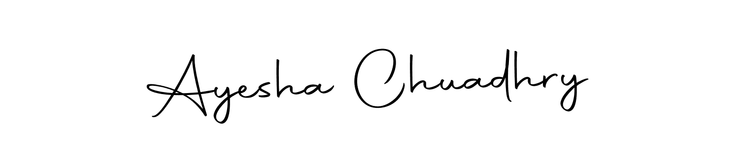 You should practise on your own different ways (Autography-DOLnW) to write your name (Ayesha Chuadhry) in signature. don't let someone else do it for you. Ayesha Chuadhry signature style 10 images and pictures png