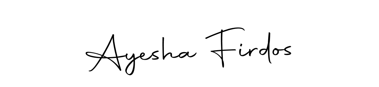 Make a short Ayesha Firdos signature style. Manage your documents anywhere anytime using Autography-DOLnW. Create and add eSignatures, submit forms, share and send files easily. Ayesha Firdos signature style 10 images and pictures png