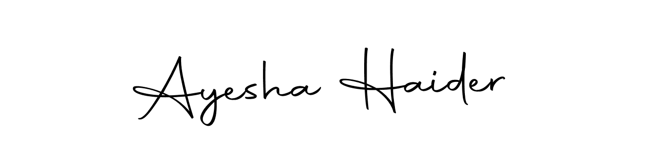 Ayesha Haider stylish signature style. Best Handwritten Sign (Autography-DOLnW) for my name. Handwritten Signature Collection Ideas for my name Ayesha Haider. Ayesha Haider signature style 10 images and pictures png