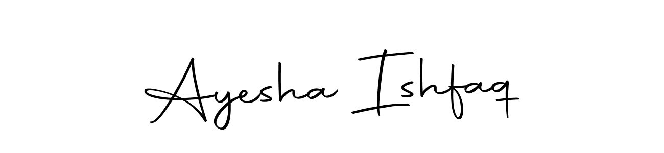 Create a beautiful signature design for name Ayesha Ishfaq. With this signature (Autography-DOLnW) fonts, you can make a handwritten signature for free. Ayesha Ishfaq signature style 10 images and pictures png
